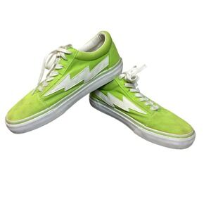 Revenge x Storm Low Top Sneakers Lime Green Suede/Canvas Men's Size 7